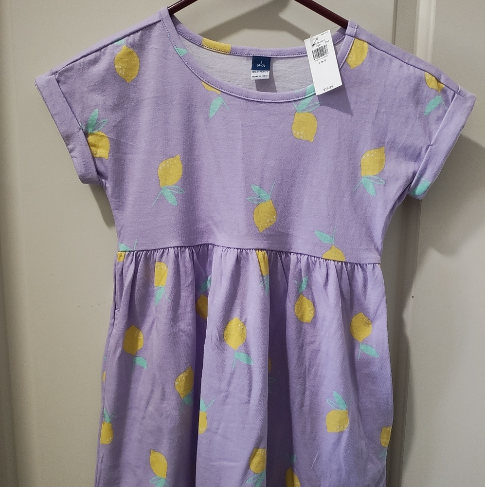 Bundle Of GAP Purple Pleated Ruffled Sundress & Burts Bees PJ Set. Both For $10
